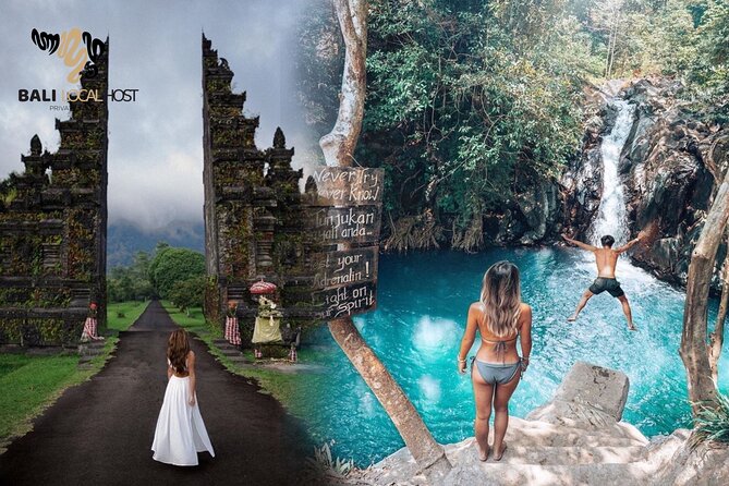 All Inclusive : Jumping Sliding at Aling- Aling Waterfall - Handara Gate - Lunch - Reaching Aling Aling and the waterfall circuit