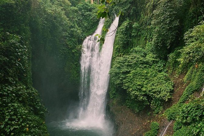 All Inclusive : Jumping Sliding at Aling- Aling Waterfall - Handara Gate - Lunch - Indonesian lunch gives the middle of the day some comfort