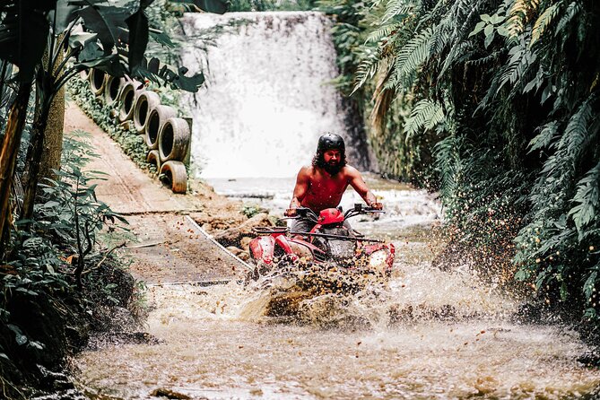 ATV Quad Bike Bali with Waterfall Gorilla Cave and Lunch - Gorilla Cave and the waterfall route