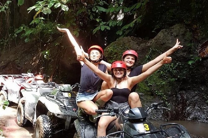 ATV Quad Bike Through Tunnel and Waterfall in Bali - The Natural Tunnel and Dark Cave Sections