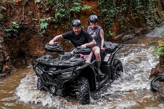 Bali Adventure ATV Quad Bike, Monkey Forest and Waterfalls - Who will enjoy this most