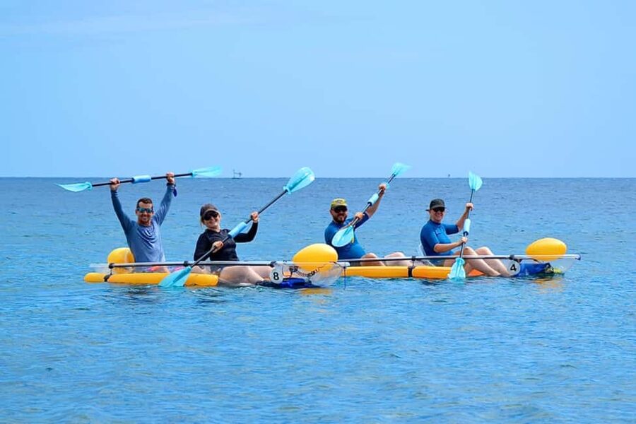 Bali/Amed: Transparent Kayak Experience - Boarding a Transparent Two-Person Kayak