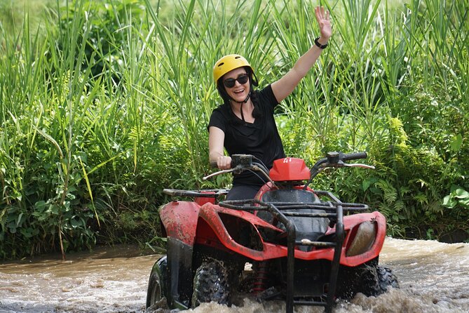 Bali ATV (Quad) Adventure - Best and Challenging - Following the guide through jungle and paddy fields