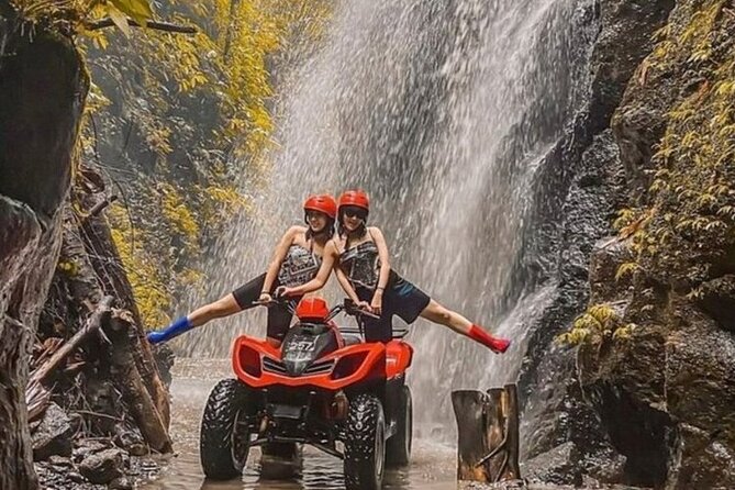 Bali ATV Quad Adventure - Ubud Monkey Forest and Waterfall - Walking down to Tegenungan Waterfall