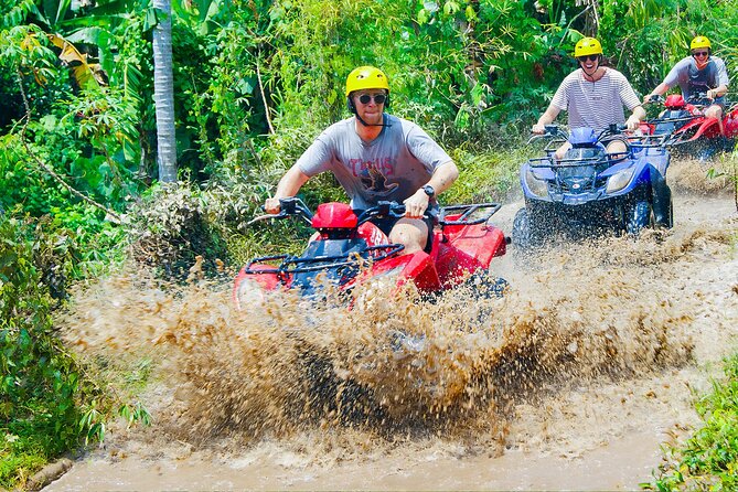Bali ATV Quad Adventure Ubud Monkey Forest and Waterfall - Tegenungan Waterfall in a very short visit