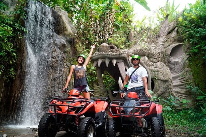 Bali ATV Quad Bike and White Water Rafting - All Inclusive - ATV riding through rice fields and jungle
