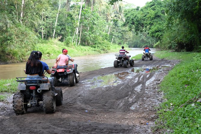 Bali Atv Quad Bike Through Tunnel and Waterfall - Who will enjoy this day most