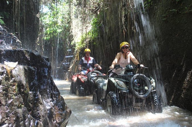 Bali Atv Riding through Cave and Waterfall - Jungle, River, and Fast Muddy Sections