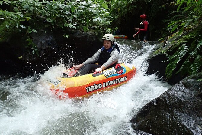 Bali Canyon Tubing Adventure - Getting fitted with Jobe river equipment