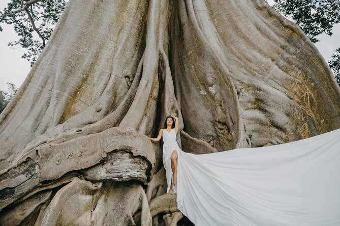 Bali Flying Dress VIP Ubud Photoshoot (Private with Professional Photographer) - Handara Gate and the northern Bali backdrop