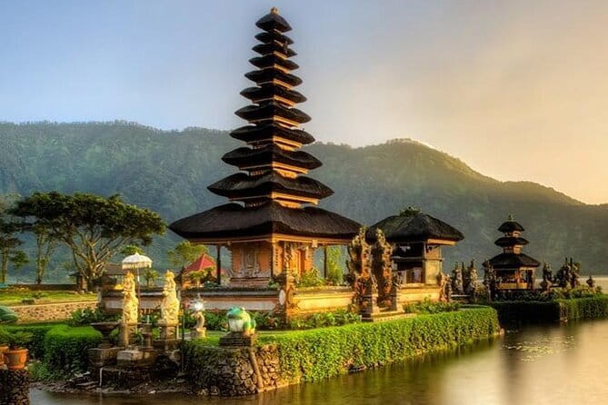 Bali Lempuyang Temple with Blue Lagoon Snorkeling - Blue Lagoon Beach from a jukung boat