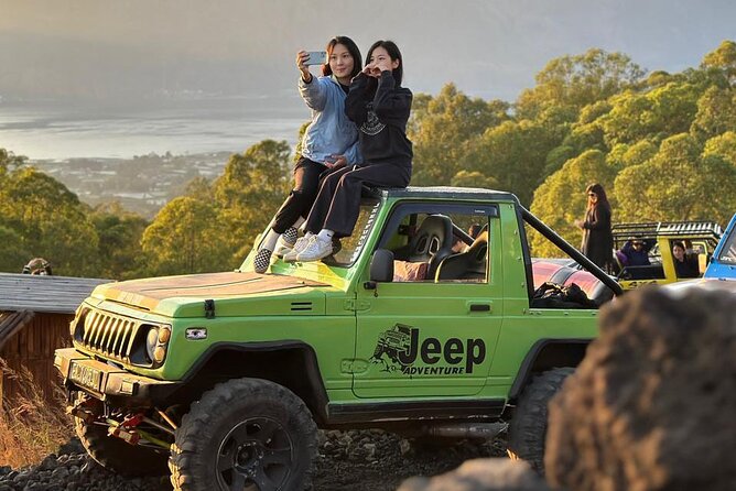 Bali Mount Batur Jeep Sunrise and Black Lava Jeep Tour - Walking across the black lava and sand fields