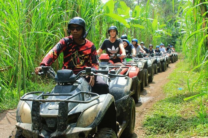Bali Quad bike ATV passing through Waterfall, Cave & Rice fields - Practice first, then the main ATV route