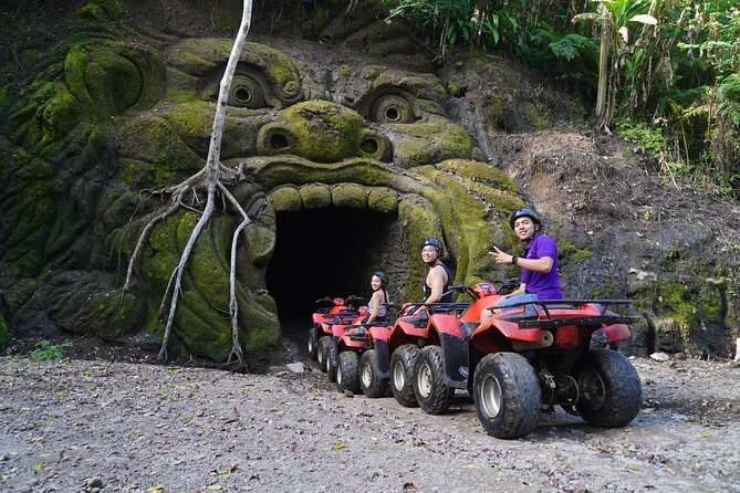 Bali Quad Bike Through Gorilla Cave - Monkey Forest and Waterfall - Private pickup from Ubud and south Bali