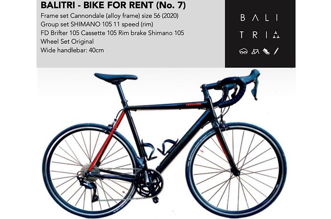 Bali road bike hire / rent - Bike condition and service quality
