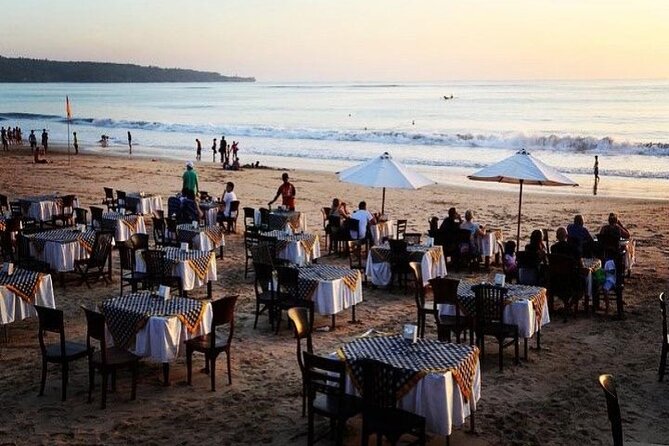 Bali Romantic Seafood Dinner under sunset jimbaran Beach - A two-hour evening, not a full Bali tour