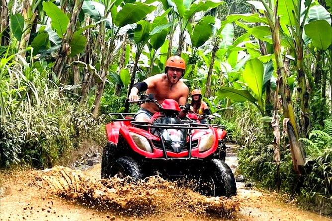 Bali Ubud Zipline and ATV Quad Bike Adventure - Getting muddy at Gorilla ATV Adventure