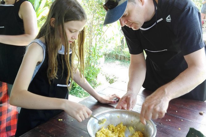 Balinese Cooking Class at Organic Farm - Starting with coconut, juice, and a farm welcome