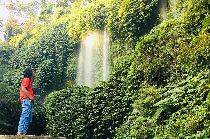 Benang kelambu waterfall and benang stokel waterfall lombok - Hand weaving and Sasak village life