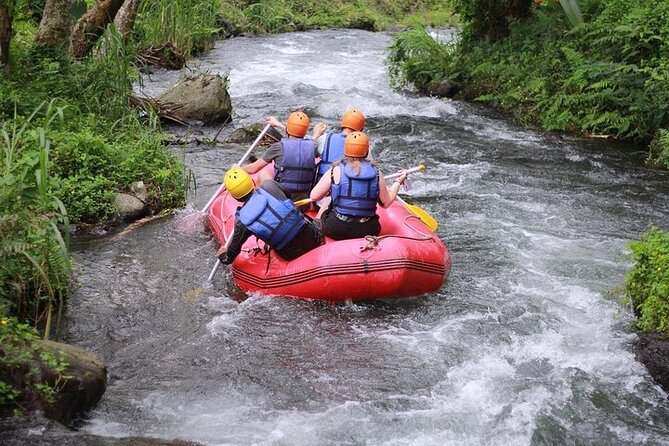 BMW Bali Rafting + Flying Fox at Telaga Waja River (LESS STAIRS) - The flying fox start and the less-stairs advantage