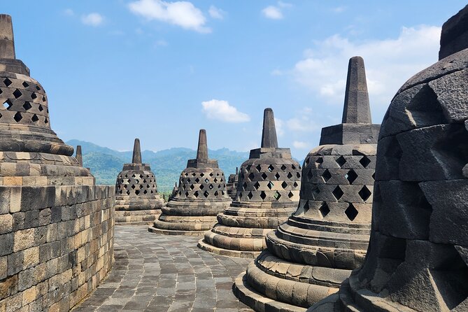 Borobudur Full Climb Up and Prambanan All Ticket with Guided Tour - Climbing Borobudur from the base to the top