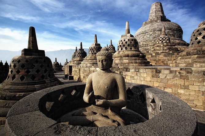 Borobudur, Merapi Volcano and Prambanan Temple Private Tour - Prambanan: Hindu towers near the end of a long day