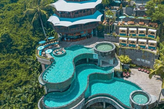 CRETYA Ubud infinity Pool + Hidden Water fall + Water Temple Tour - Mas Carving Center: a short look at local craft