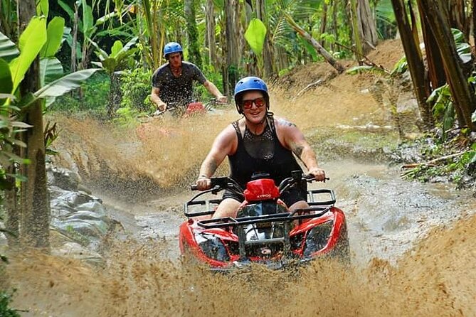 Full-Day Bali Adventure Tour with Quad Bikes and Rafting - Rafting the Ayung River beneath waterfalls