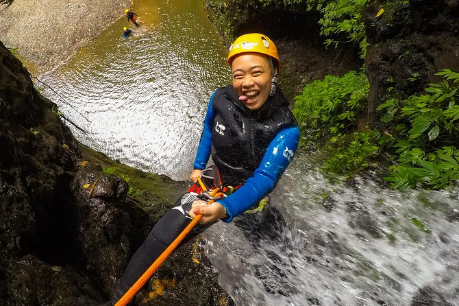 Intermediate canyoning tour in Bali " Maboya Canyon " - Jumps, slides, and abseils through the canyon
