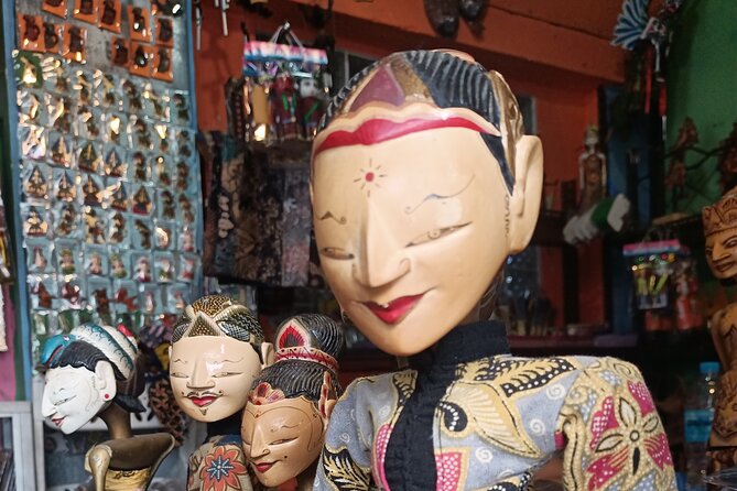 Jakarta Bogor Botanical Garden, Waterfall and Rice terrace, Lunch - Seeing wayang golek made by hand