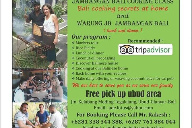 Jambangan Bali Cooking Class - See the rice paddies before entering the home