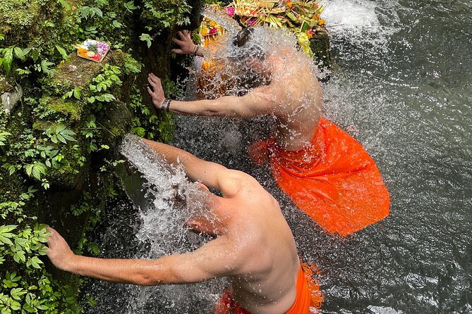 Melukat Purification Ceremony at Mengening Temple - The spring-fed cleansing bath