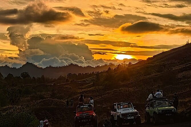 Mount Batur Jeep Sunrise and Black Lava Tour - Mount Batur sunrise from the Jeep viewpoint