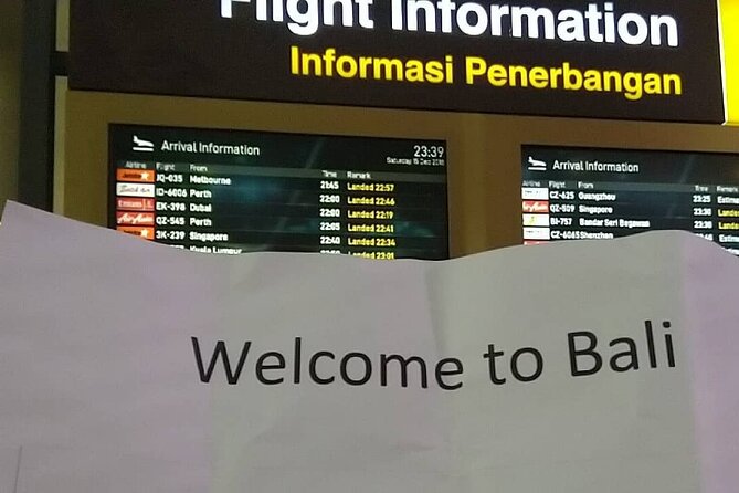 Private Arrival Transfer: Bali Airport to Sanur and Ubud Hotel - From Ngurah Rai arrivals hall to your waiting car