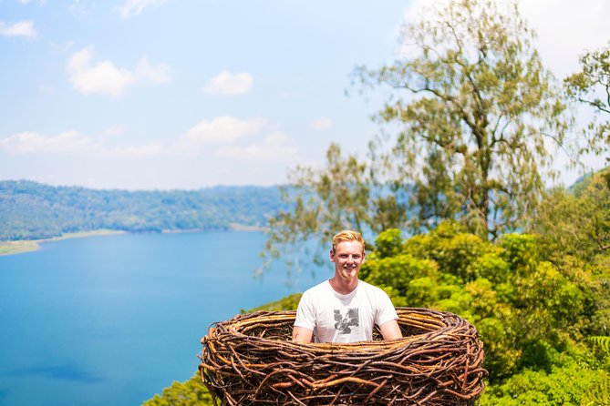 Private Full-Day West Bali Tour with Waterfall Visit - Wanagiri Hidden Hills frames the twin lakes