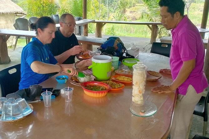Rafting at Jangkok River Lombok - Lunch and refreshments at the rafting basecamp