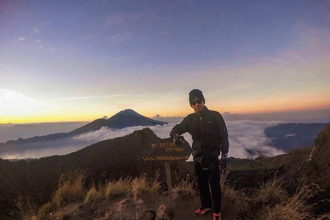 Sharing Mount Batur Sunrise Trekking And Natural Hot Spring - Reaching the summit at 5:45 a.m.