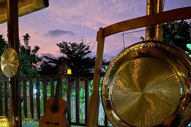 Sound Bath Healing Journey on the Island of Nusa Lembongan - Entering the open-air Balinese shala