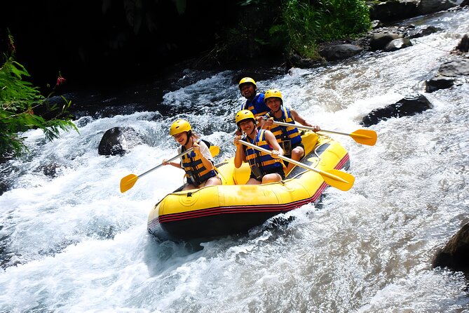 Telaga Waja White Water Rafting - With No Step or Stair : Bali Best Adventures - The guide can shape the whole ride