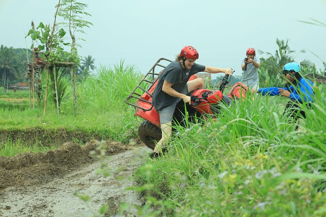 Ubud ATV Quad Bike through river, Jungle, waterfall & rice fields - Riding through rivers, jungle, and rice fields