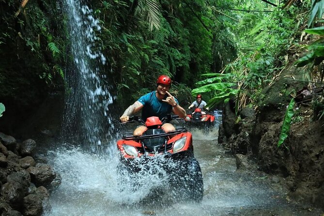 Ubud ATV Ride through River Jungle Rice Fields Puddles - Through jungle tracks and muddy puddles