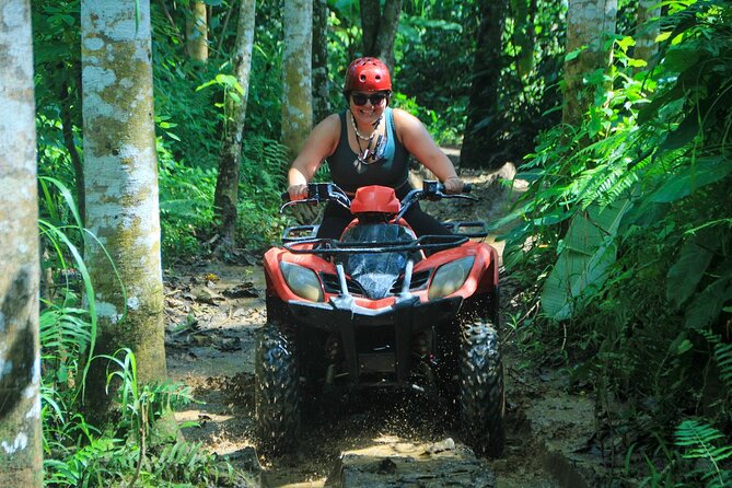 Ubud ATV Ride through River Jungle Rice Fields Puddles - Adding the Ayung River rafting trip