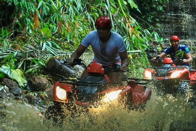 Ubud ATV Ride through River Jungle Rice Fields Puddles - Lunch, showers and the value of $28.73