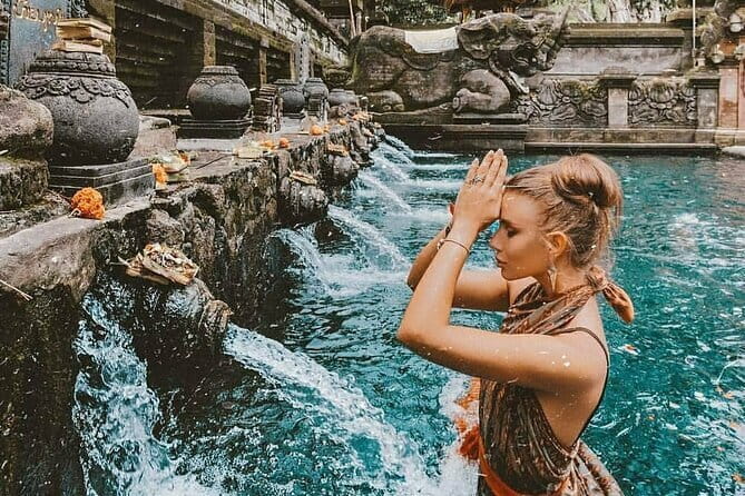 Ubud Hidden Gems Waterfall, Temple and Rice Terraces Private Tour - Tirta Empul: taking part in a sacred water ritual