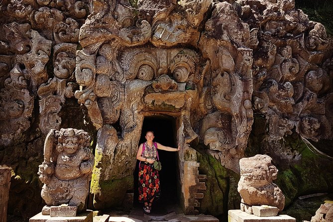 Ubud iconic waterfall and temple tours - Elephant Cave: a short heritage stop with real substance