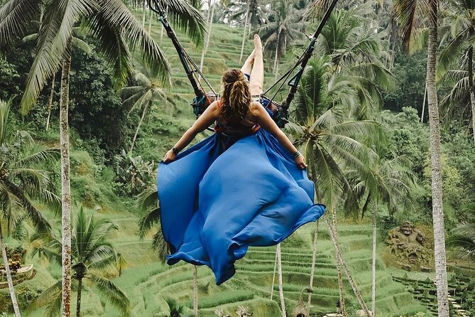 Ubud Monkey Forest, Scenic Rice Terrace with Swing and Waterfall - Happy Swing Bali: The Photo Stop You Pay For Separately