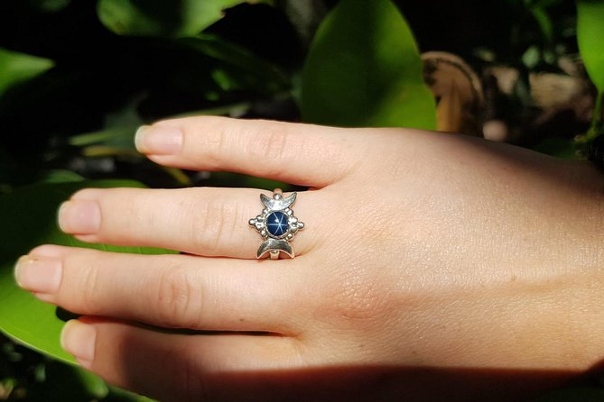 Ubud Silver Class Jewelry making in bali - The setting adds something real