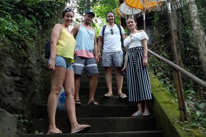 Ubud Tour Monkey Forest, Rice Terrace, Swing, Temple, Waterfall - Reaching Tegenungan Waterfall