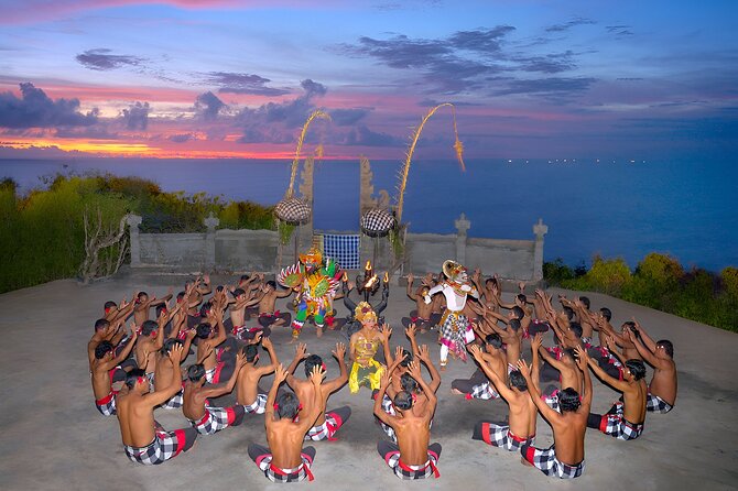 Uluwatu Sunset Tour: Kecak and Fire Dance with Jimbaran Dinner - Uluwatu Temple and the Indian Ocean cliffs