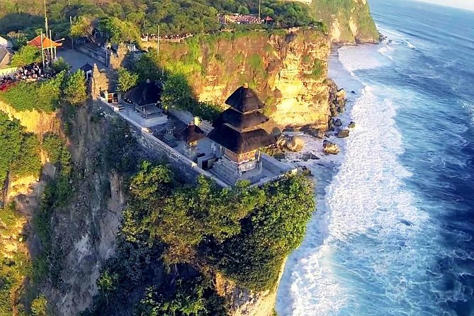 Uluwatu Temple, Beaches and Southern Bali Tour - Melasti Beach brings another limestone setting